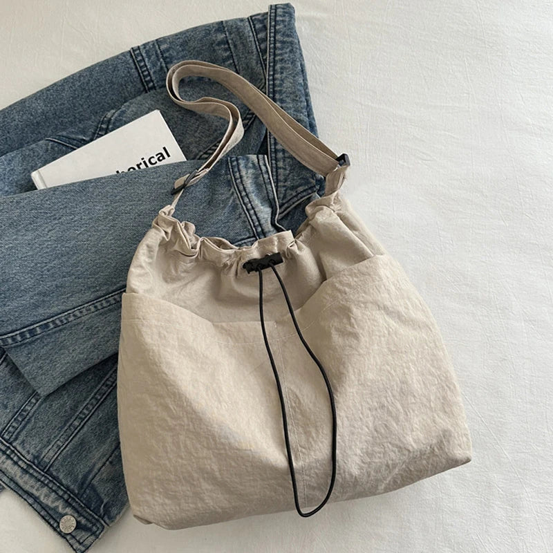 Drawstring Nylon Tote