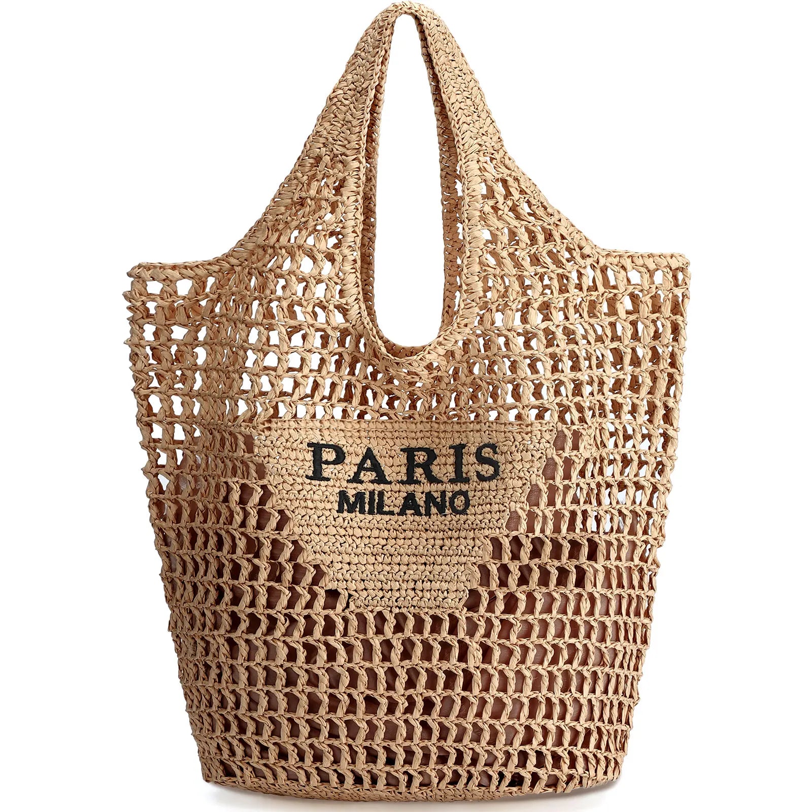 Woven Mesh Beach Tote
