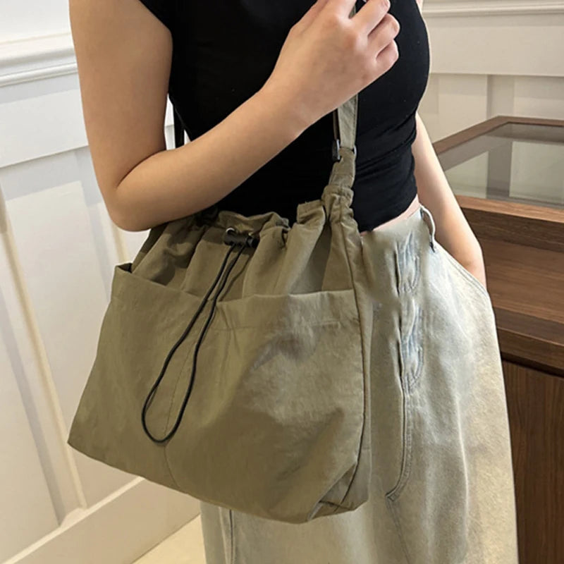 Drawstring Nylon Tote