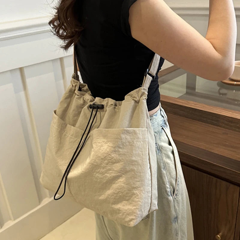 Drawstring Nylon Tote