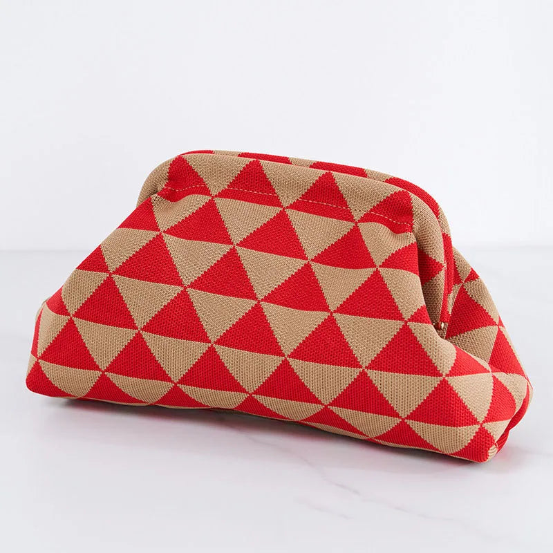 Striped Cloud Clutch