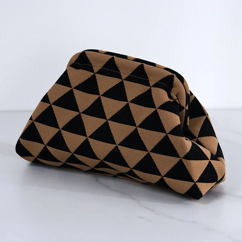 Striped Cloud Clutch