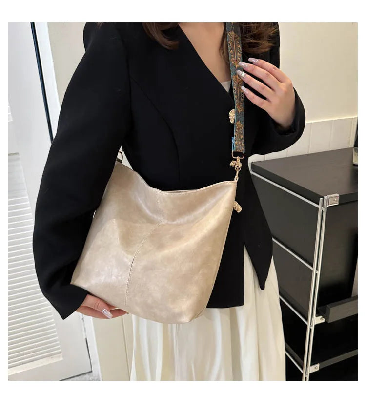 Wide Strap Shoulder Bag