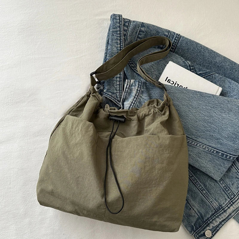 Drawstring Nylon Tote