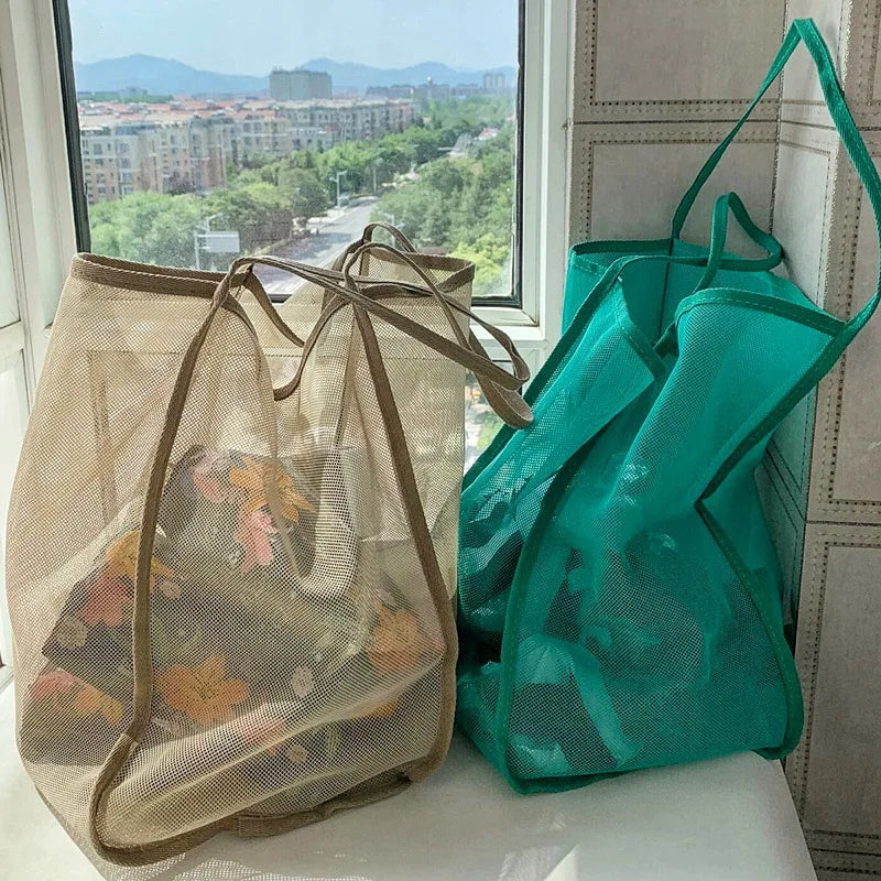 Lightweight Mesh Beach Tote