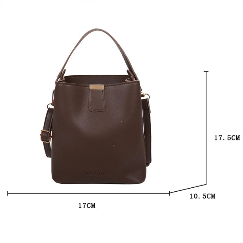 Classic Black Leather Tote Bag