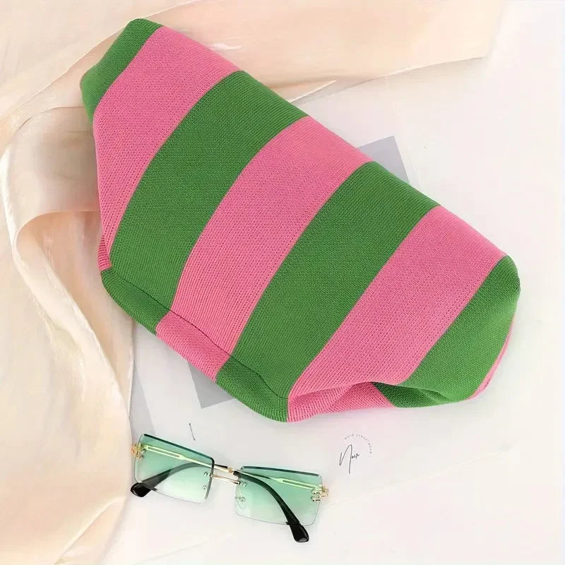 Striped Cloud Clutch