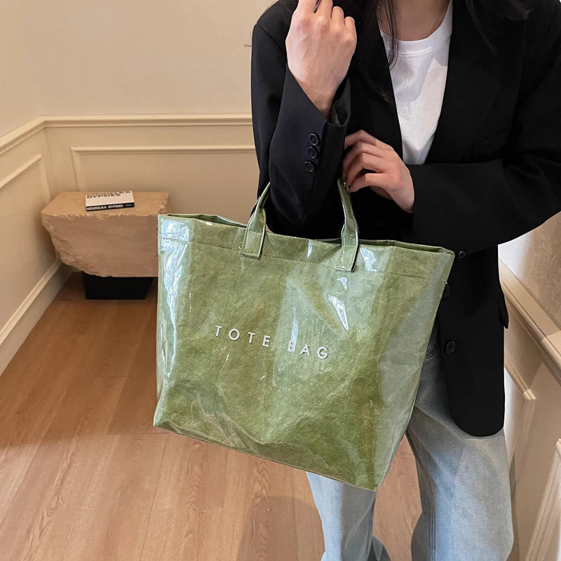 Glossy Shopper Tote Bag
