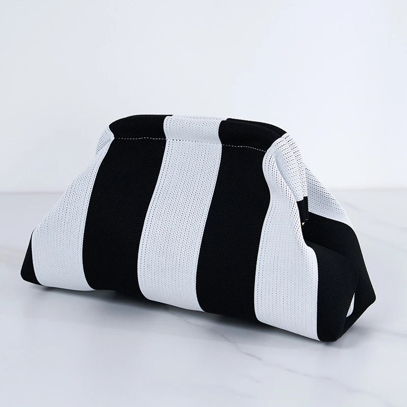 Striped Cloud Clutch