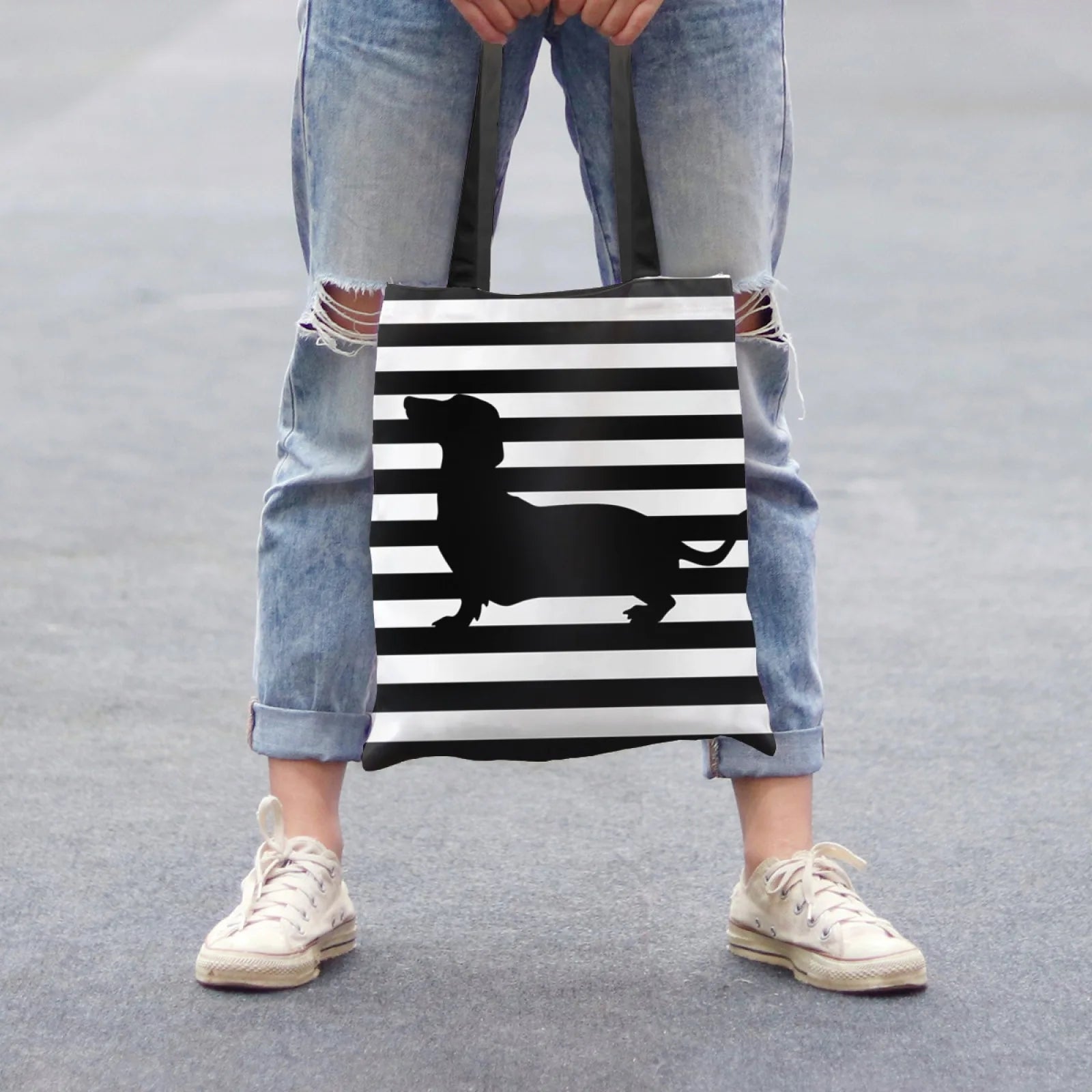 Large Printed Shopper Tote