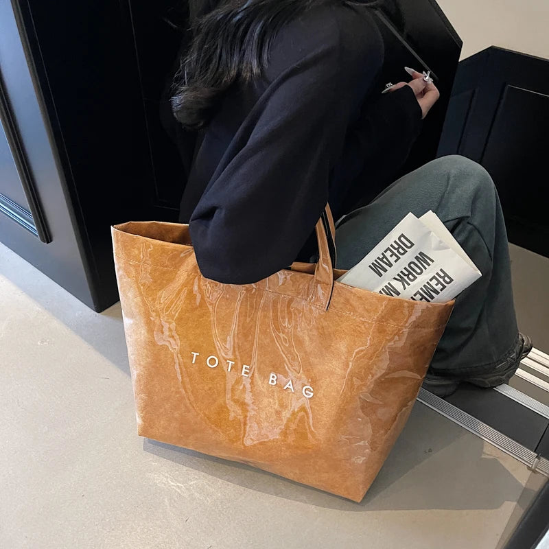 Glossy Shopper Tote Bag