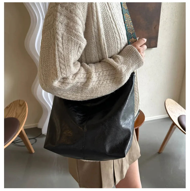 Wide Strap Shoulder Bag