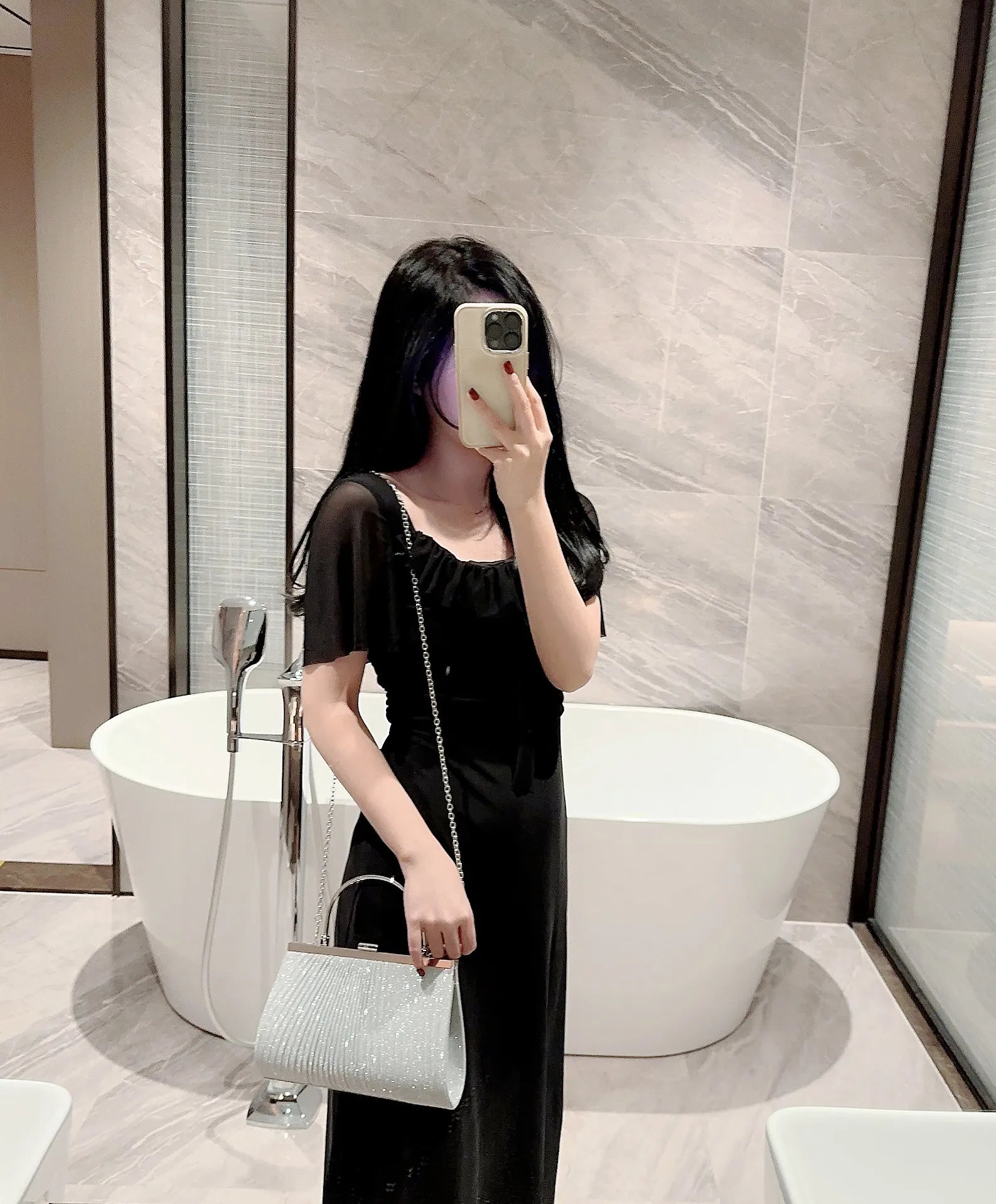 Pleated Evening Bag