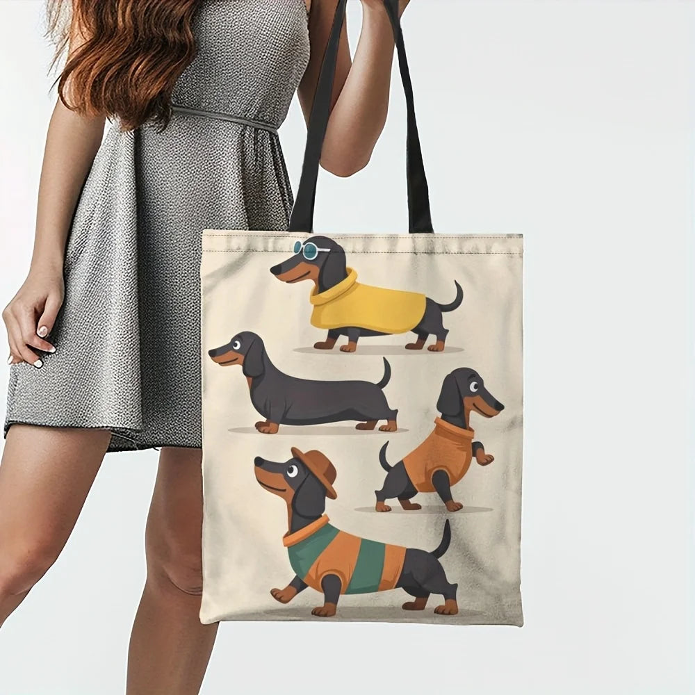 Large Printed Shopper Tote