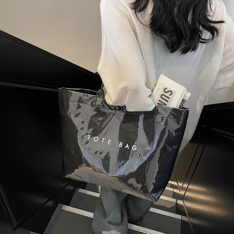 Glossy Shopper Tote Bag