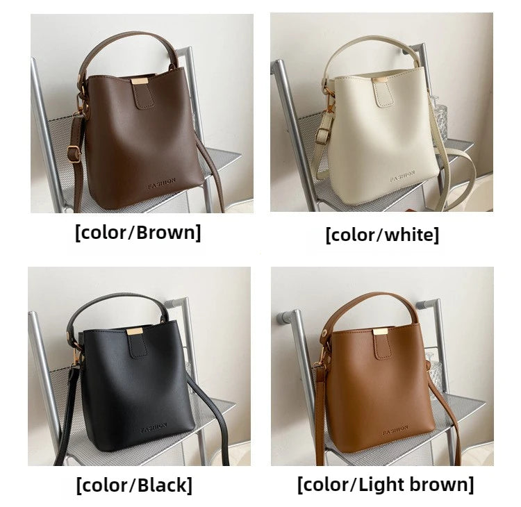 Classic Black Leather Tote Bag