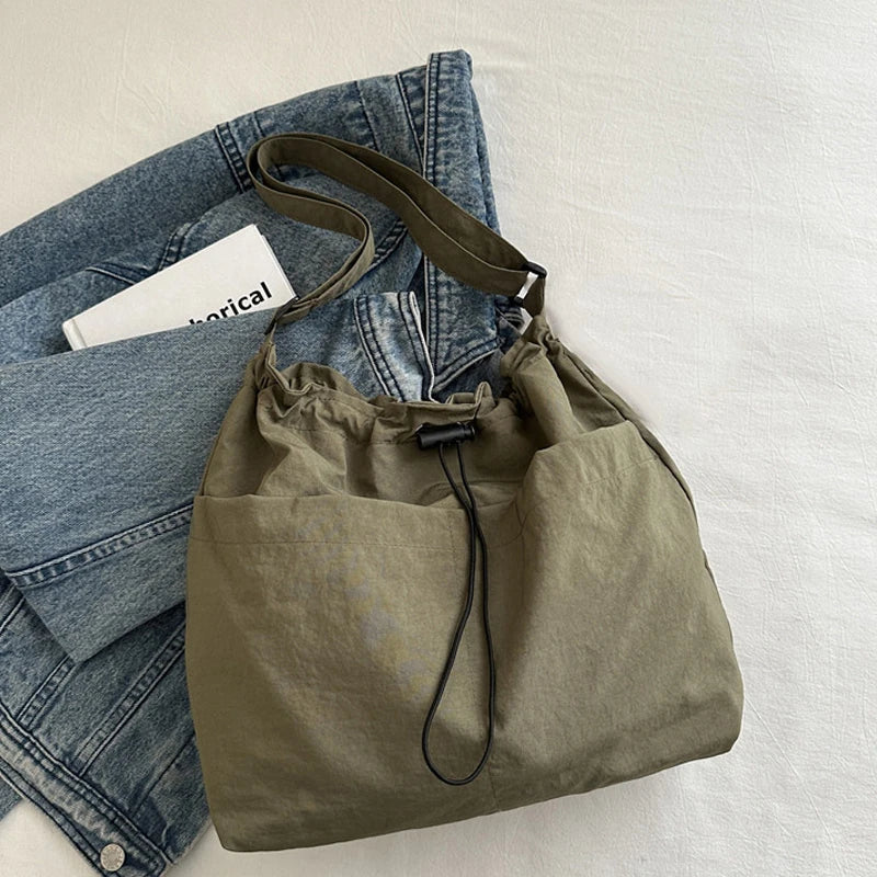 Drawstring Nylon Tote