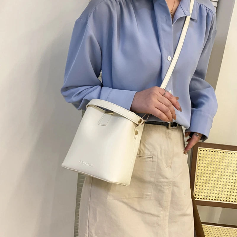 Classic Black Leather Tote Bag