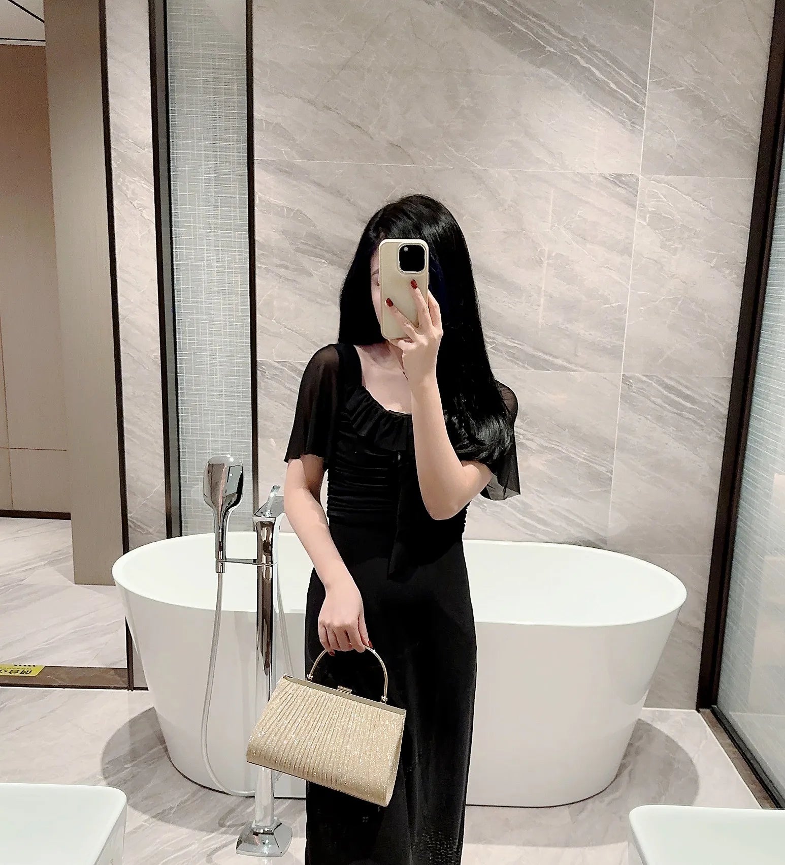 Pleated Evening Bag