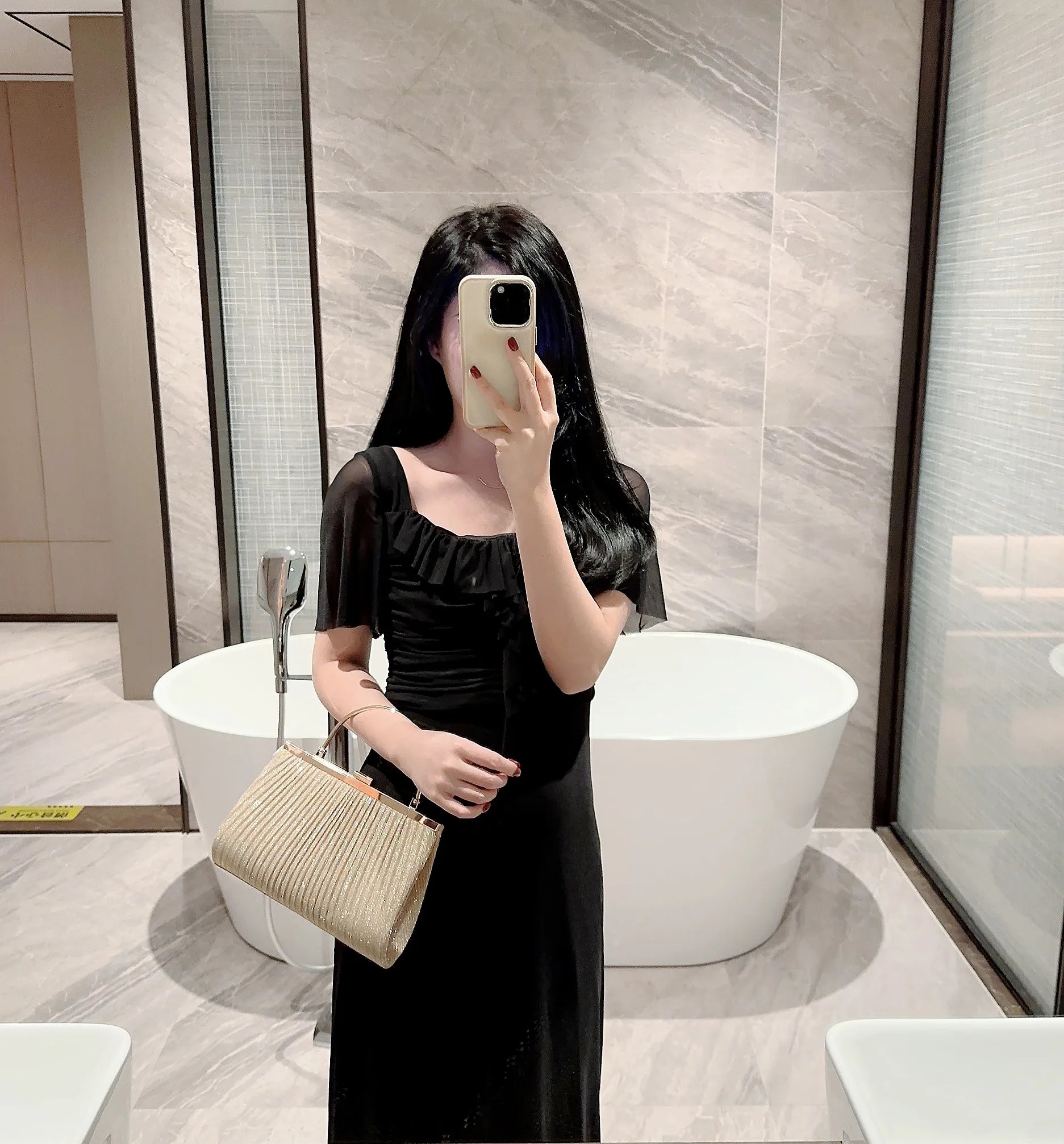 Pleated Evening Bag