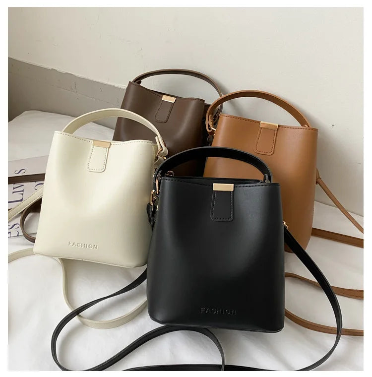 Classic Black Leather Tote Bag