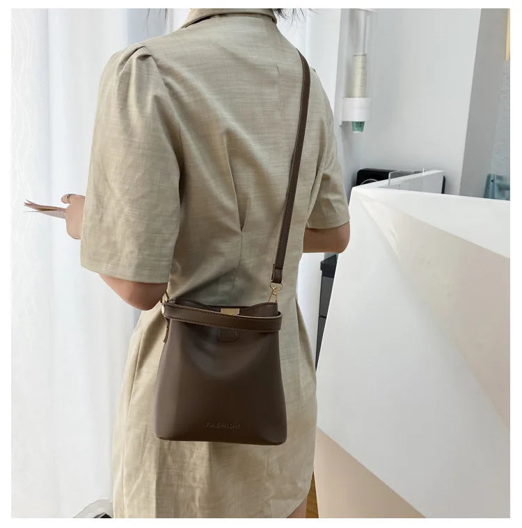 Classic Black Leather Tote Bag