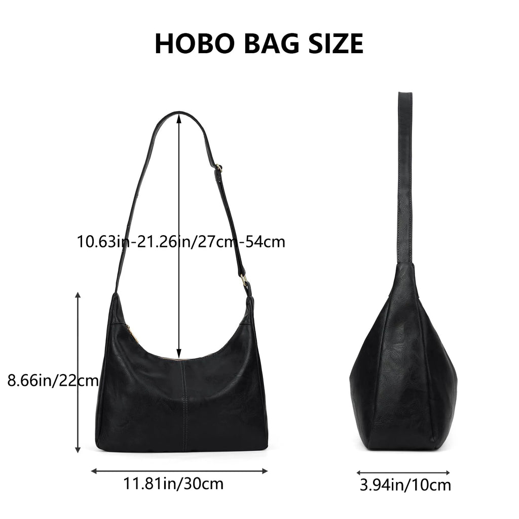 Leather Soft Hobo Tote