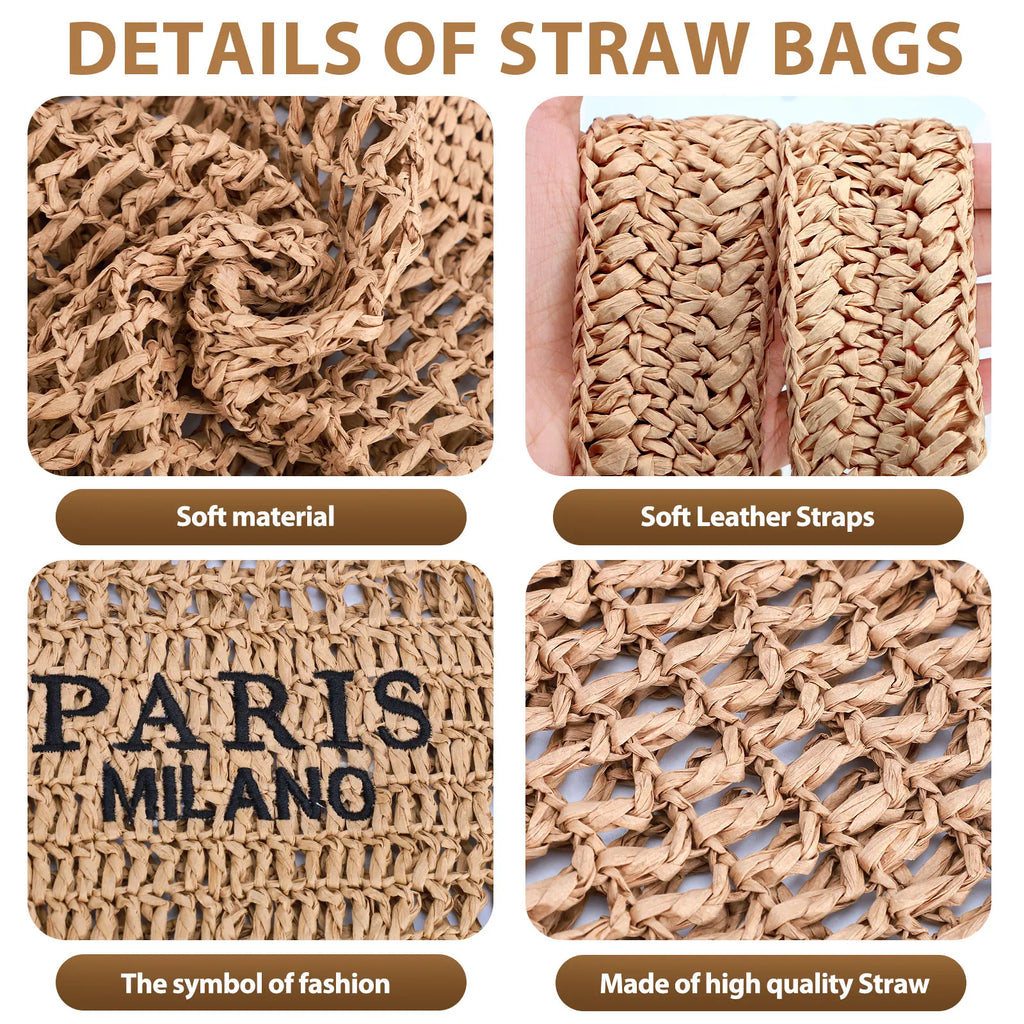 Woven Mesh Beach Tote