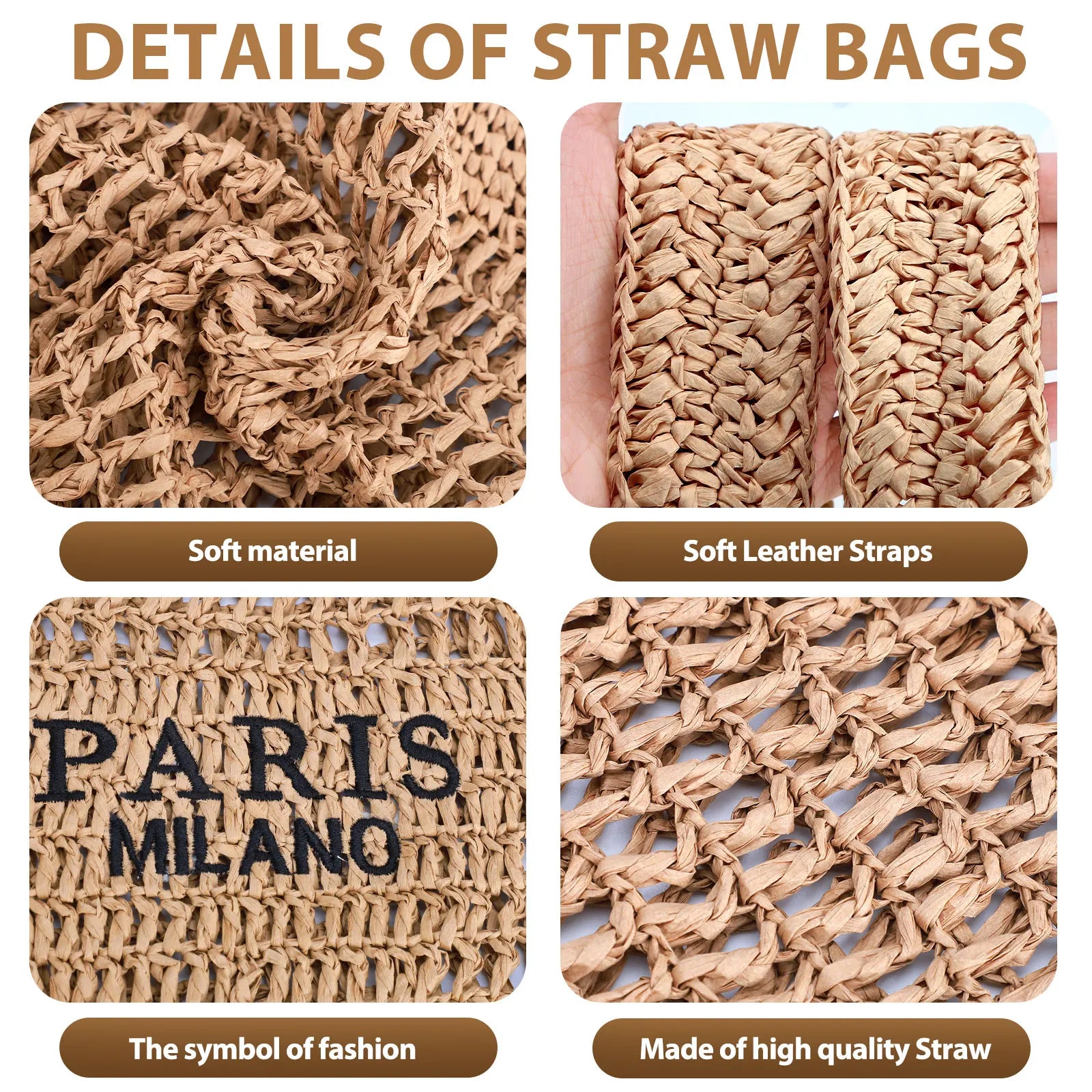 Woven Mesh Beach Tote