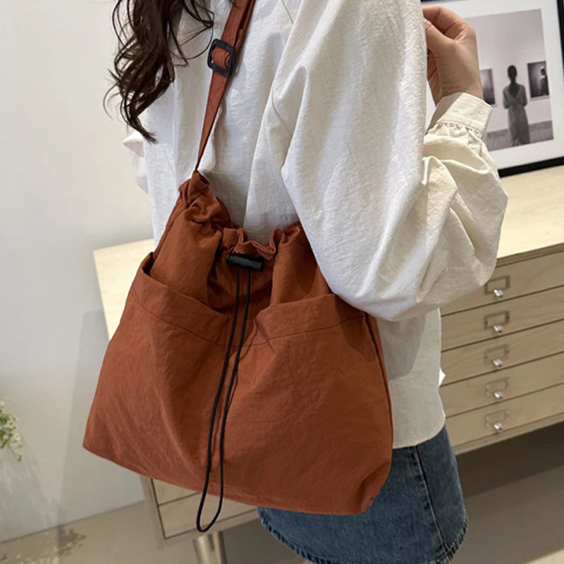 Drawstring Nylon Tote