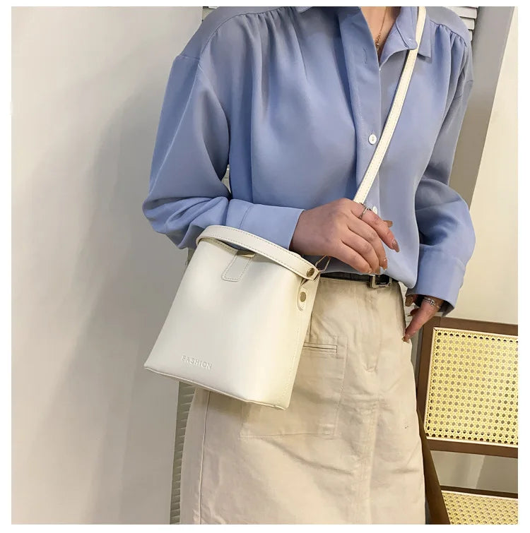 Classic Black Leather Tote Bag