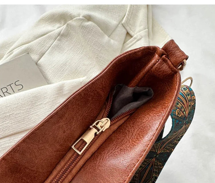 Wide Strap Shoulder Bag