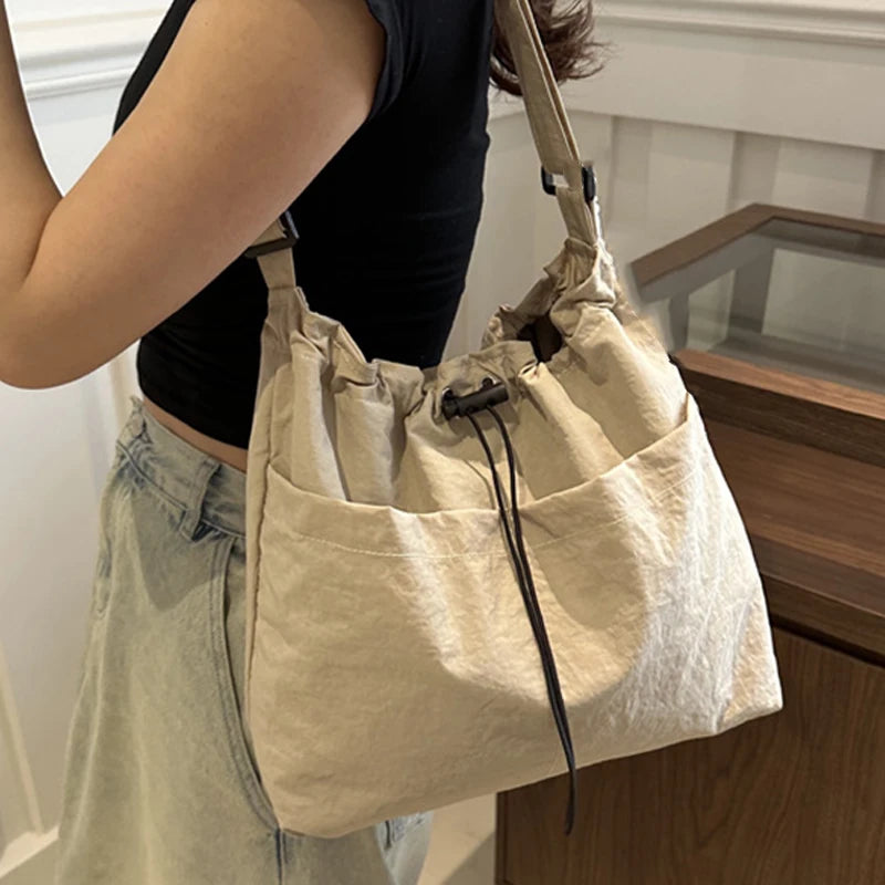 Drawstring Nylon Tote