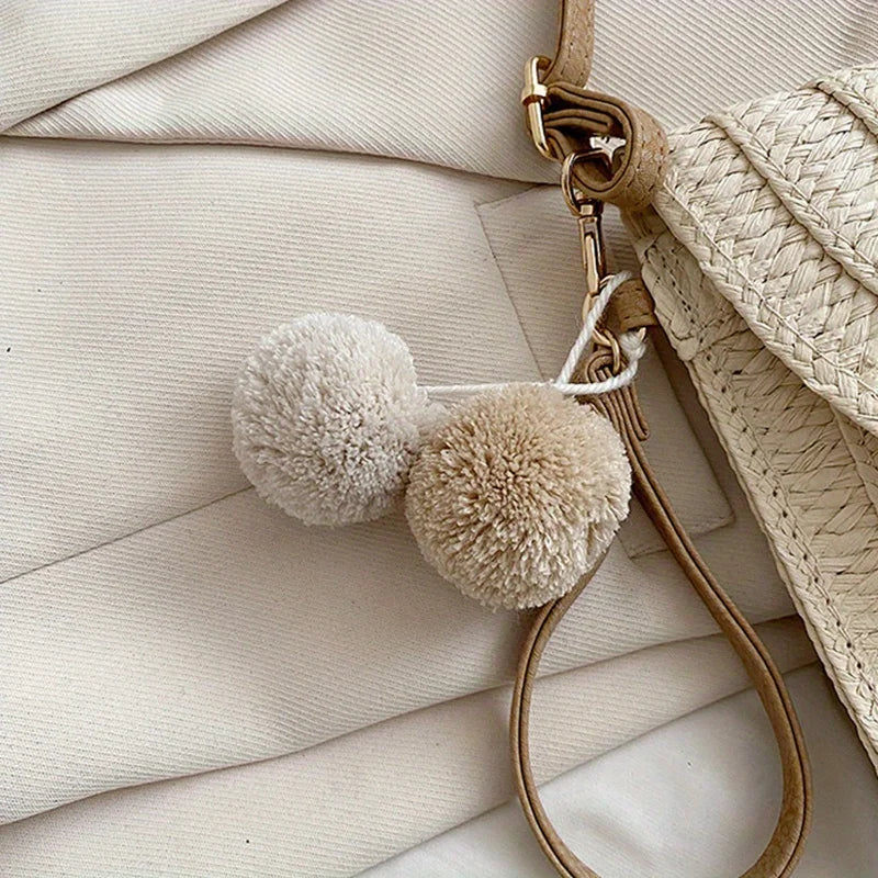 Woven Straw Envelope Bag