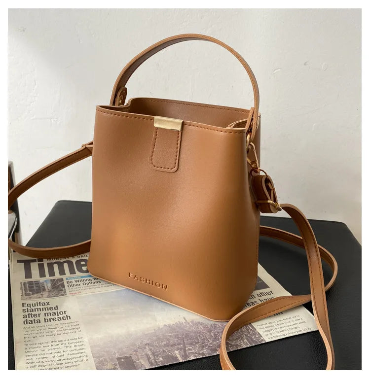 Classic Black Leather Tote Bag