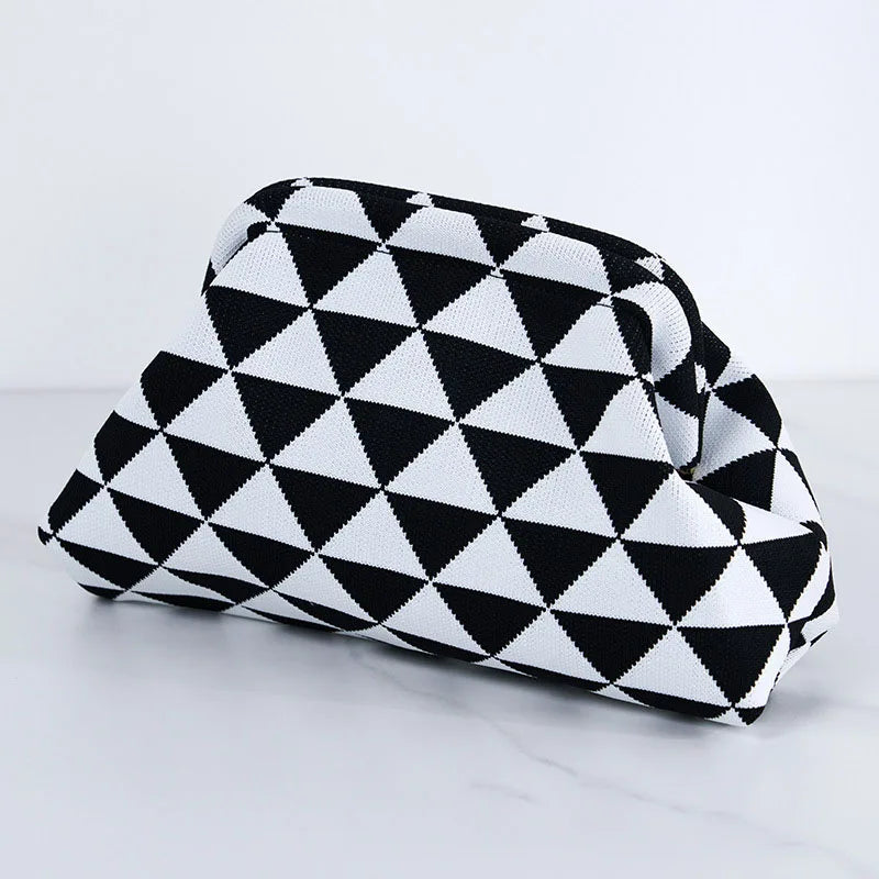 Striped Cloud Clutch