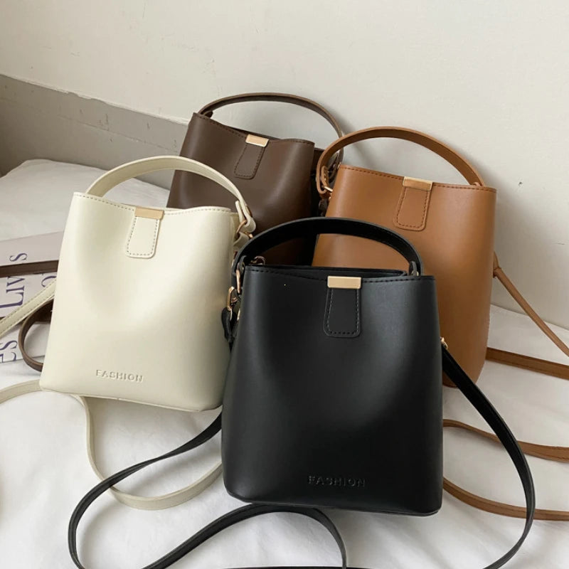 Classic Black Leather Tote Bag