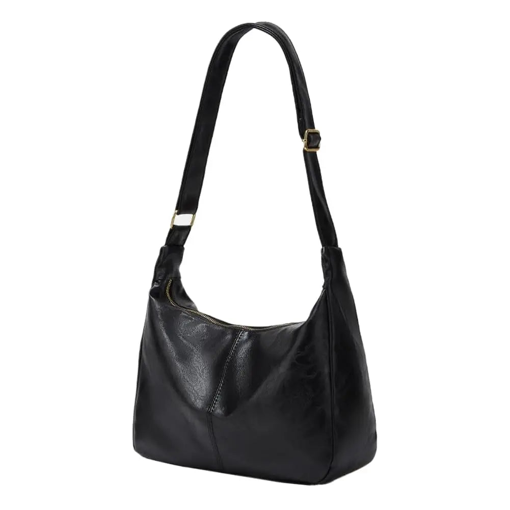 Leather Soft Hobo Tote
