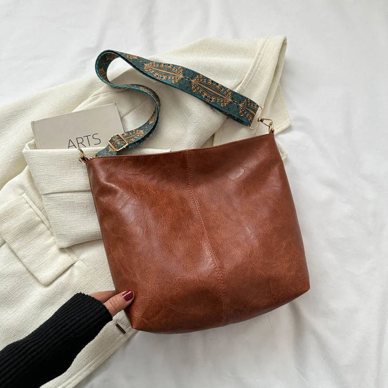 Wide Strap Shoulder Bag