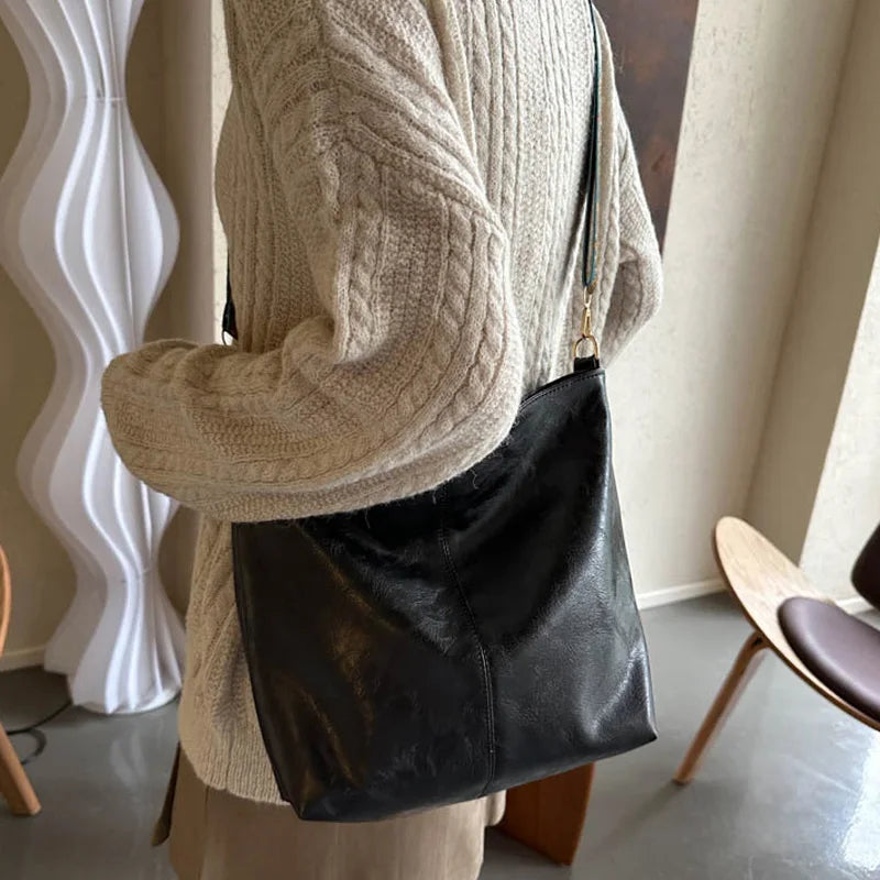 Wide Strap Shoulder Bag
