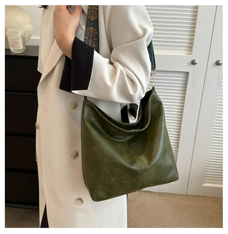 Wide Strap Shoulder Bag