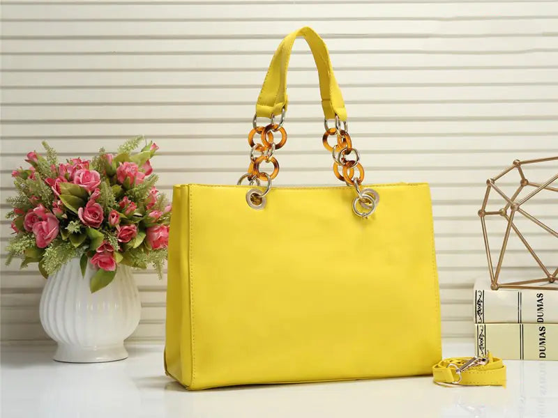 Crosshatch Pattern Shoulder Tote Bag for Women - additional view