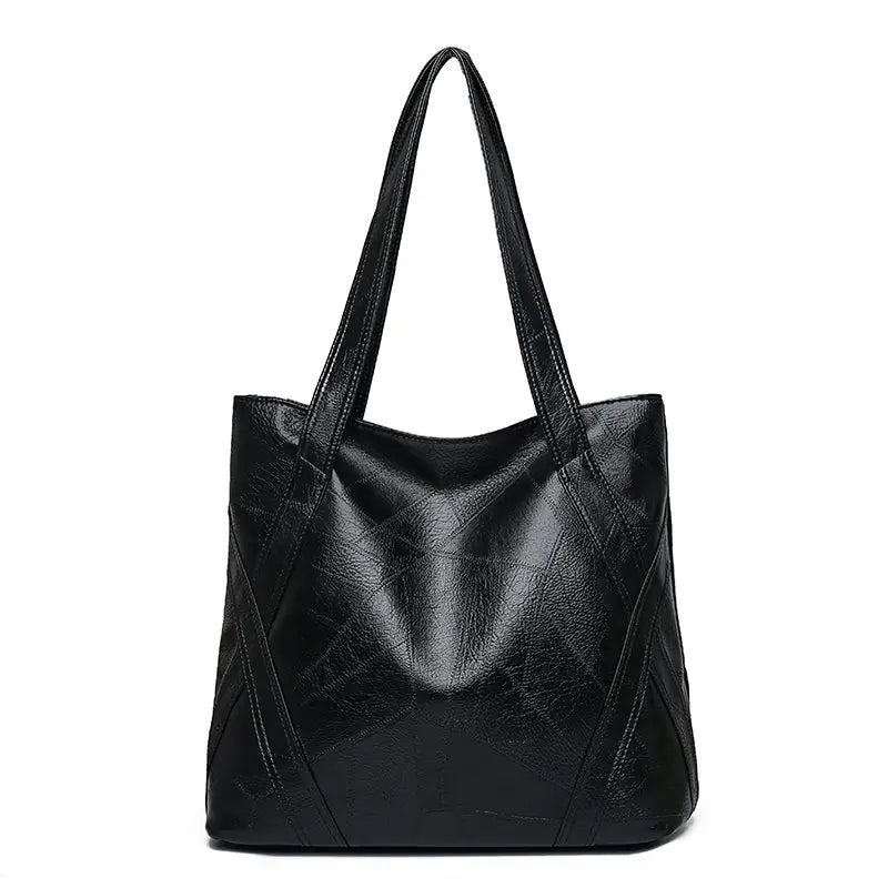 Vintage Fashion Soft Leather Tote Bag for Women