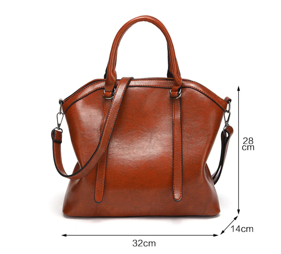 Glossy Leather Tote Bag, Shoulder Bag for Women - additional view