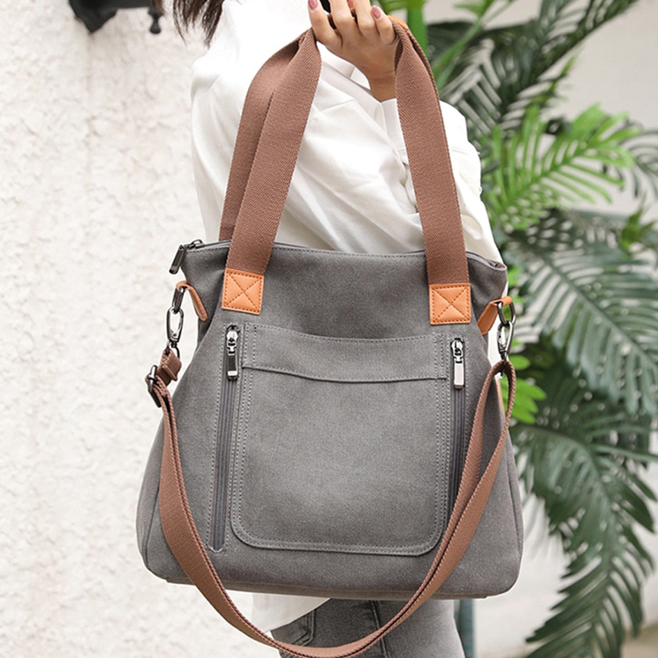 Women Totes All-match Portable Large-capacity Female Canvas Bag Female