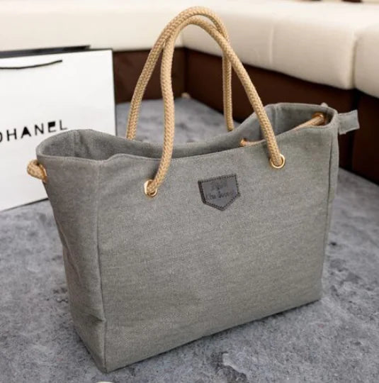Canvas Tote Bag - Large Capacity Handheld Bag