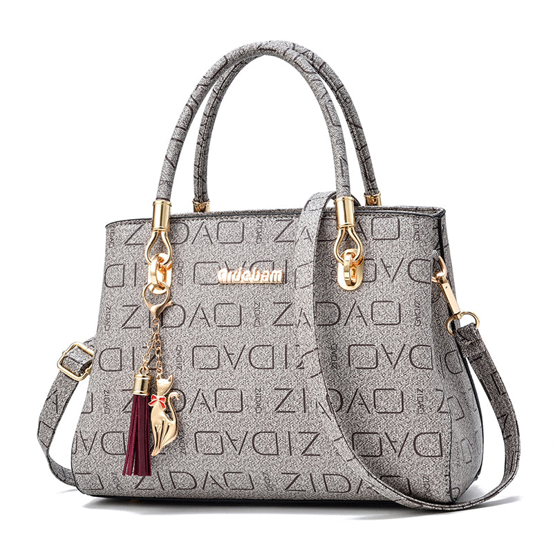 Large Printed Shoulder Bag