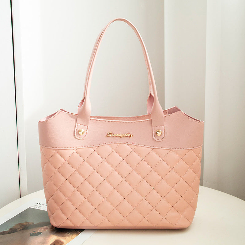 Pink Quilted Tote