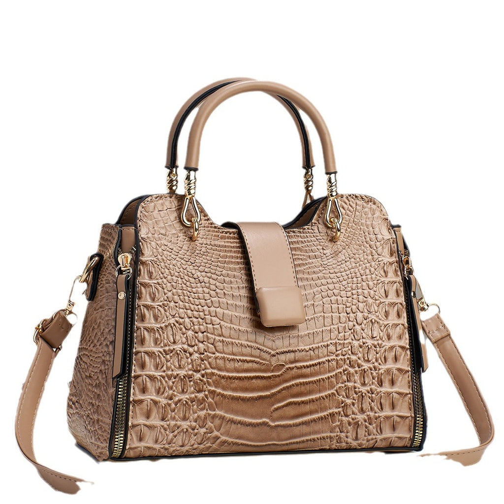 Printed Top Handle Messenger Crossbody