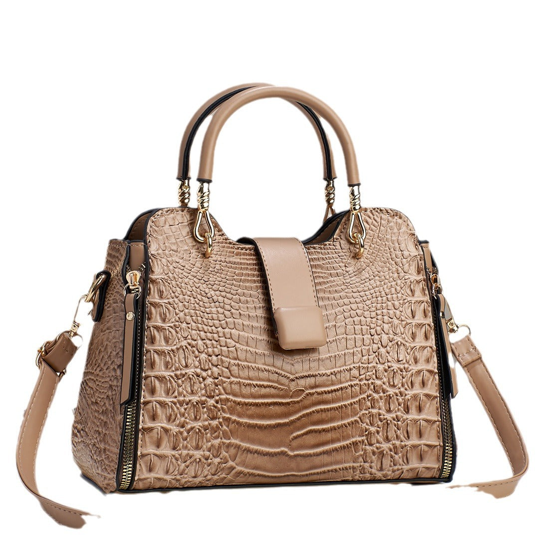 Printed Top Handle Messenger Crossbody